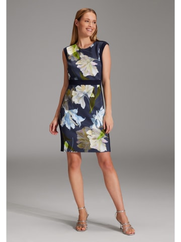 SWING Kleid in Dunkelblau/ Bunt