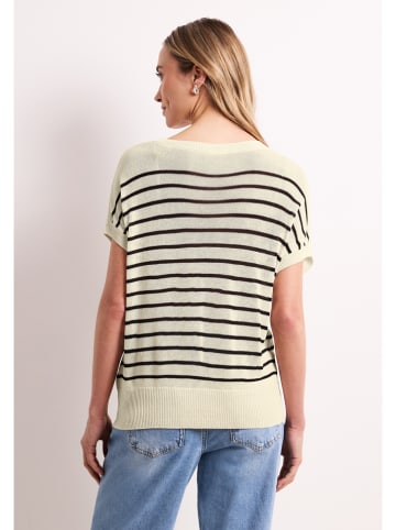 Street One Trui beige/donkerbruin