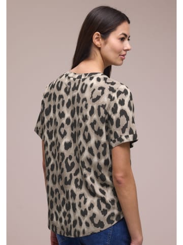 Street One Blouse taupe/zwart