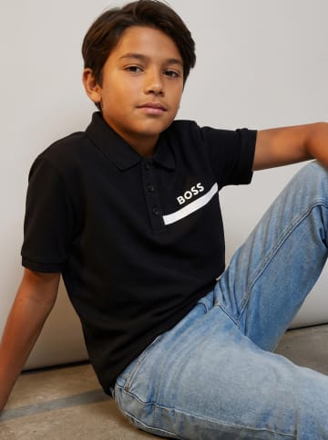 Hugo Boss Kids Koszulka polo w kolorze czarnym