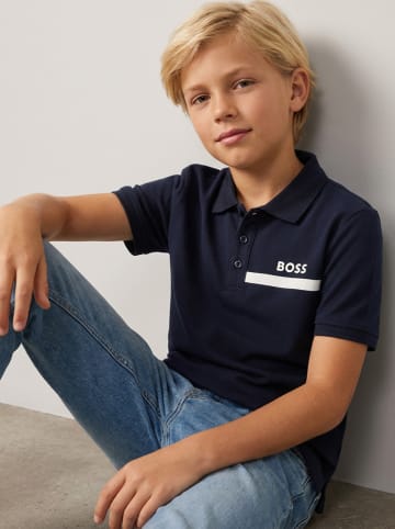 Hugo Boss Kids Poloshirt donkerblauw