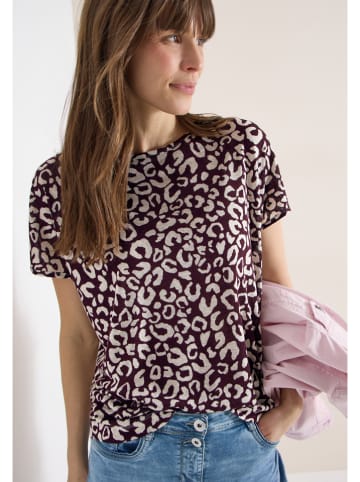 Cecil Shirt beige/bordeaux
