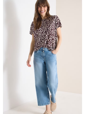 Cecil Shirt beige/bordeaux