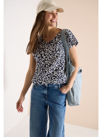 Cecil Shirt donkerblauw/crème