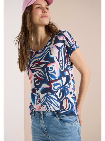 Cecil Shirt donkerblauw/wit