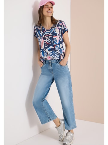 Cecil Shirt donkerblauw/wit