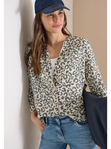 Cecil Bluse in Beige/ Oliv