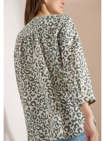 Cecil Bluse in Beige/ Oliv