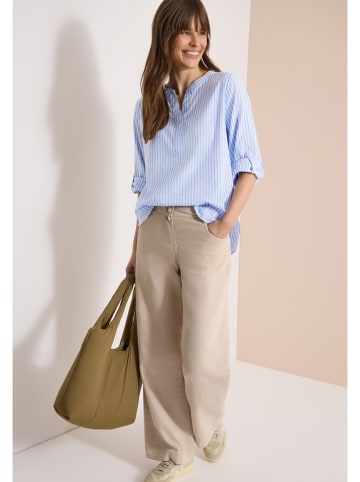 Cecil Bluse in Hellblau/ Weiß