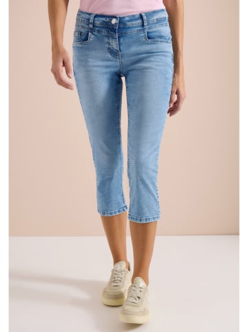Cecil Jeans-Caprihose in Hellblau