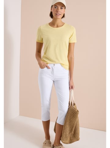 Cecil Jeans-Caprihose in Weiß