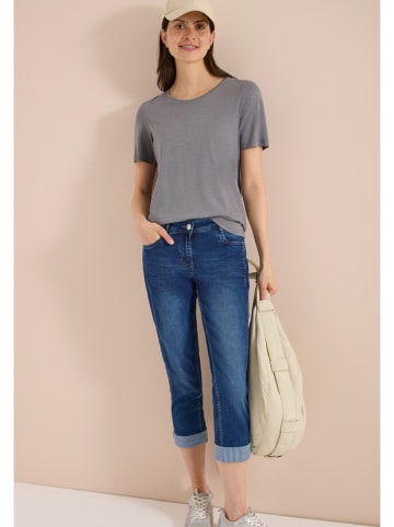 Cecil Jeans-Caprihose in Blau