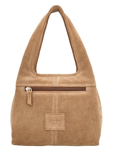 Charm Leder-Henkeltasche "Sevilla" in Hellbraun - (B)22,5 x (H)35 x (T)14 cm