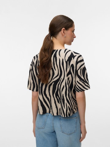Vero Moda Shirt in Beige/ Schwarz