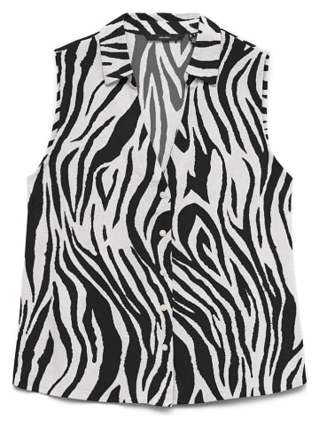 Vero Moda Bluzka w kolorze biało-czarnym