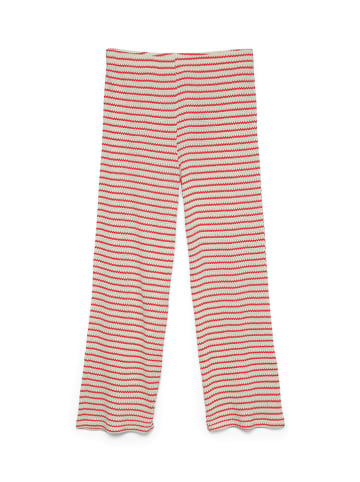 Vero Moda Hose in Beige/ Rot