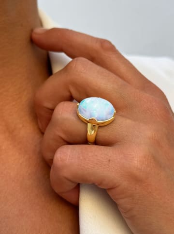Taboo Vergulde ring met edelsteen