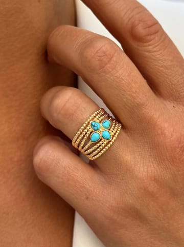 Taboo Vergulde ring met edelsteen