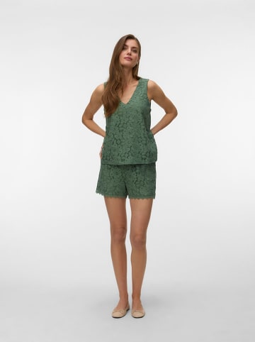 Vero Moda Bluzka w kolorze ciemnozielonym