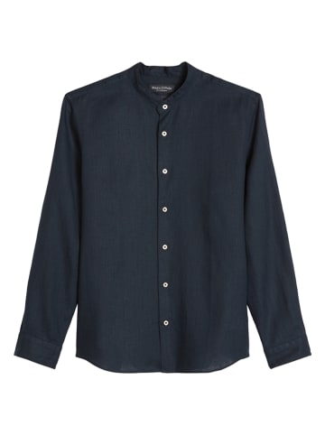 Marc O'Polo Linnen blouse donkerblauw
