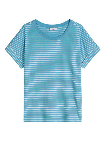 Marc O'Polo DENIM Koszulka w kolorze niebiesko-białym