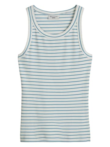 Marc O'Polo DENIM Top w kolorze kremowo-błękitnym