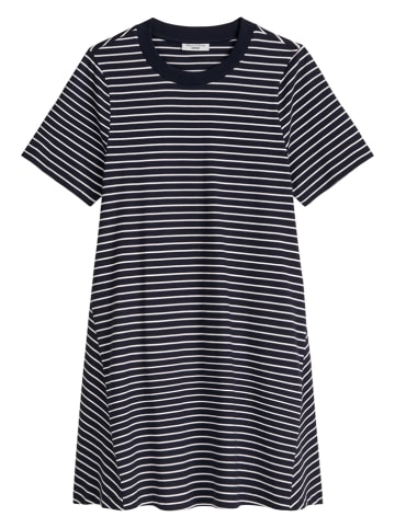 Marc O'Polo DENIM Kleid in Dunkelblau/ Weiß