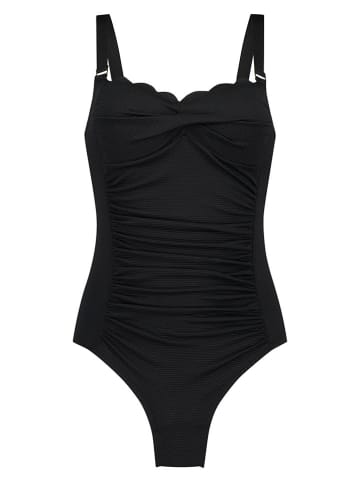 Hunkemöller Badeanzug "Scallop" in Schwarz