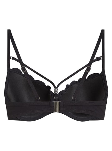Hunkemöller Bikini-Oberteil "Scallop" in Schwarz