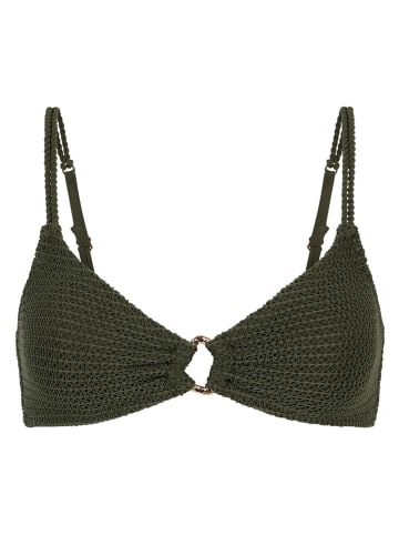 Hunkemöller Biustonosz bikini "Cairo" w kolorze oliwkowym