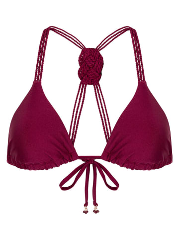 Hunkemöller Biustonosz bikini "Marrakech" w kolorze bordowym