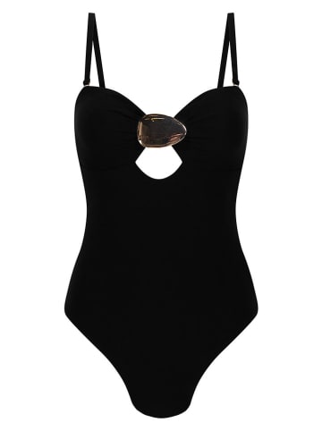 Hunkemöller Strój kąpielowy w kolorze czarnym
