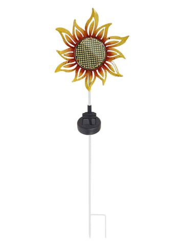 HGD Holz-Glas-Design Solar-Gartenstecker "Sonnenblume" in Gelb - (B)20 x (H)84 x (T)4,5 cm