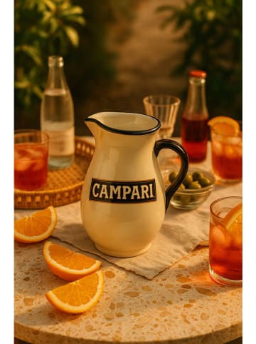 Really Nice Things Kruik "Campari" wit/zwart - (H)24 cm