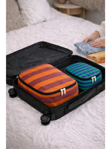 Really Nice Things 2er-Set: Organizer "Cleo" in Türkis/ Orange