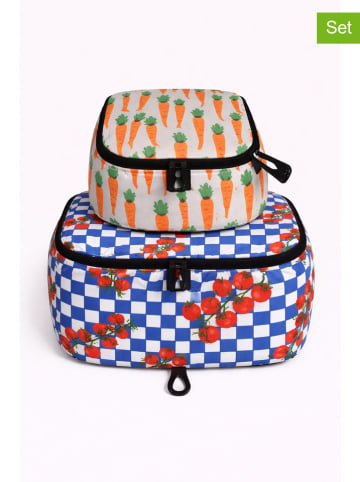 Really Nice Things 2-delige set: organizers "Cleo" oranje/blauw/rood