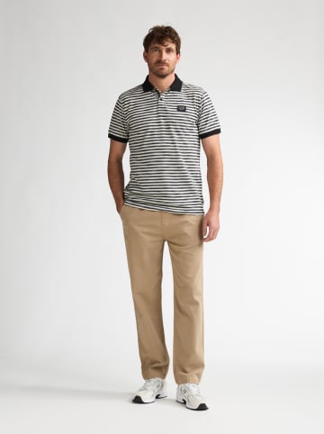 Petrol Industries Poloshirt in Creme/ Schwarz