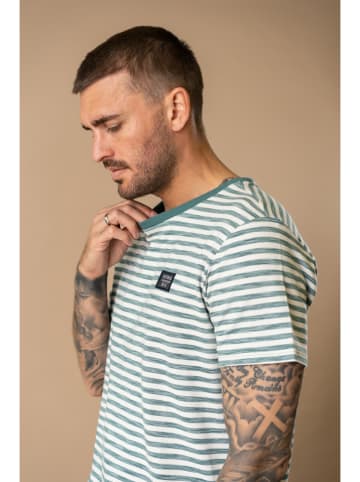 Petrol Industries Shirt crème/groen