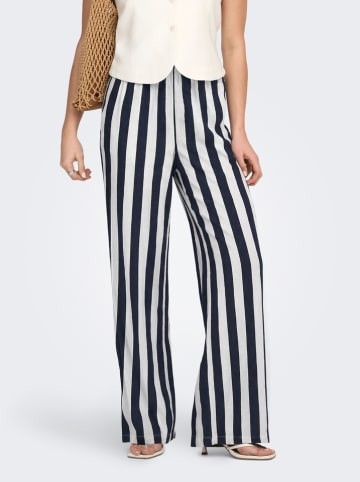 ONLY Broek donkerblauw/wit