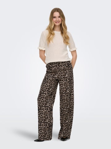 ONLY Hose in Beige/ Schwarz