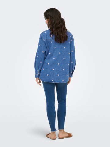 ONLY Jeansbluse in Blau