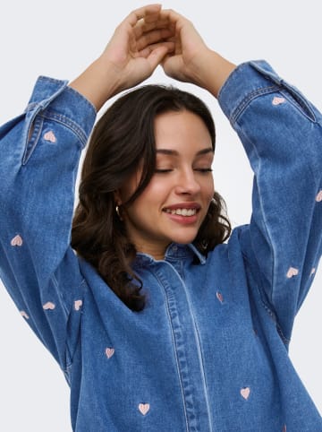 ONLY Spijkerblouse blauw