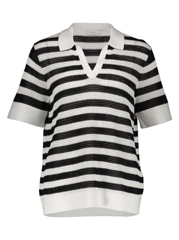 ONLY Carmakoma Bluse in Weiß/ Schwarz