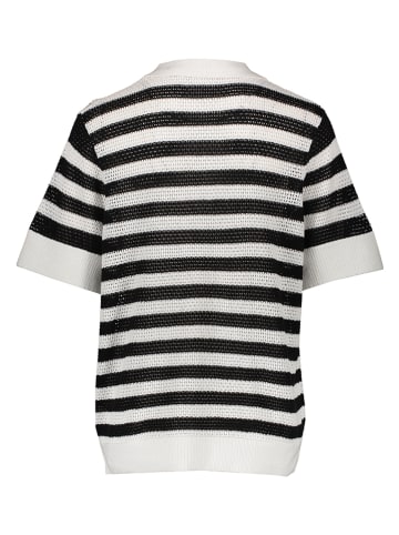 ONLY Carmakoma Bluse in Weiß/ Schwarz