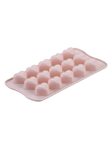 Fackelmann x Pamela Reif Silikonowa foremka w kolorze jasnoróżowym do kostek lodu - 21 x 10,5 cm