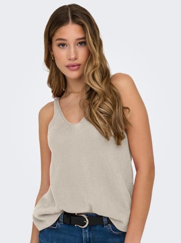 JDY Gebreide top beige