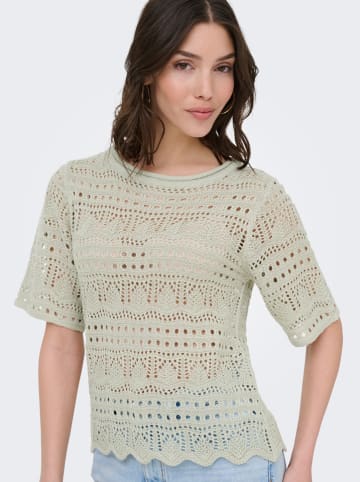 JDY Sweter "Sun Lay" w kolorze khaki