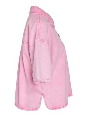 Noisy may Spijkerblouse lichtroze