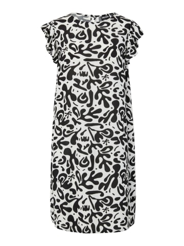 Pieces Jurk wit/zwart