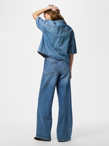 Pieces Jeans-Hemd in Blau